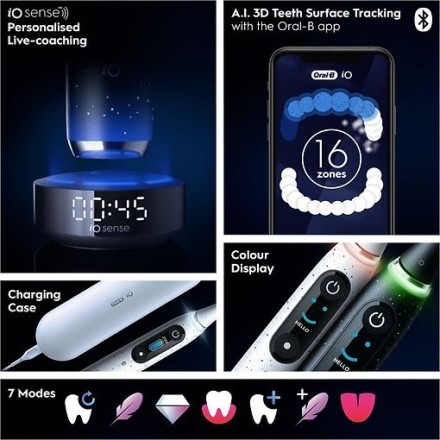 Электрическая зубная щетка Oral-B iO 10 435624, белая