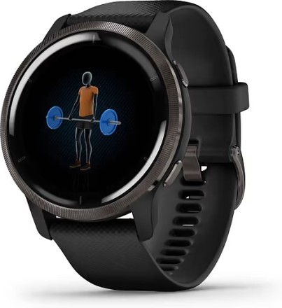 Умные часы Garmin Venu 2, черный