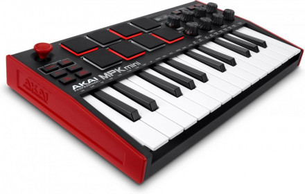 MIDI-клавиатура Akai MPK Mini 3 черный\красный