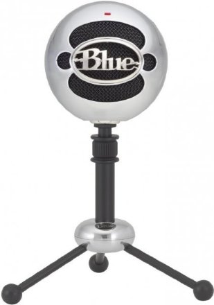 Микрофон Blue Snowball, серебристый