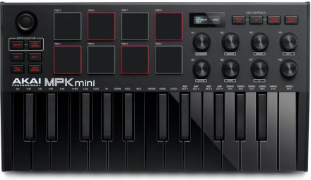 MIDI-клавиатура Akai MPK Mini MKIII, черный
