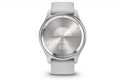 Гибридные смарт-часы Garmin Vivomove Trend, серебристые