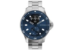 Гибридные умные часы Withings Scanwatch Horizon, 43 мм, серебристо-синий