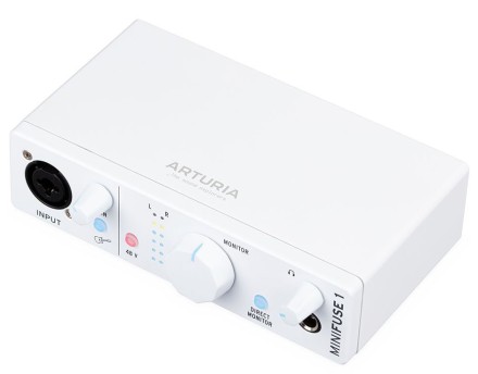 Внешняя звуковая карта с USB Arturia MiniFuse 1, White