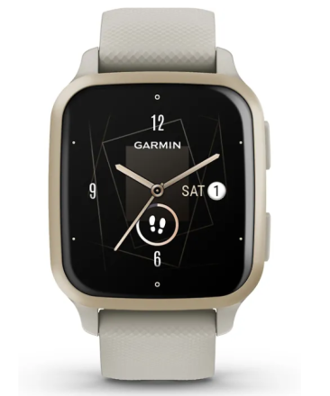 Умные часы Garmin Venu Sq 2 Music Edition, золотисто-серые