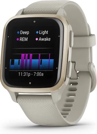 Умные часы Garmin Venu Sq 2 Music Edition, золотисто-серые