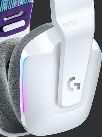 Беспроводная компьютерная гарнитура Logitech G733 LightSpeed, White